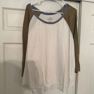 American eagle baseball long sleeved shirt
